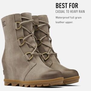 NWOT Sorel Women's Gray Lace-Up Boots